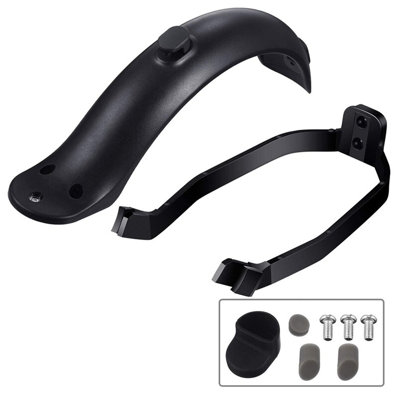 1 Set Rear Mudguard Bracket Replacement Accessory & 1 Pcs Folding Wrench Spanner Buckle Button Protect Hook Lever