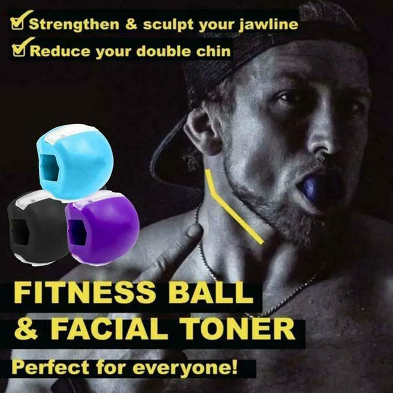 Food-grade Silica Gel JawLine Exercise Ball Facial Muscle Trainin Fitness Ball Neck Face Toning Jawrsize Jaw Muscle Training