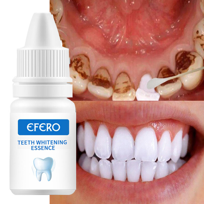 EFERO Teeth Whitening Essence Serum Whiten Teeth Remove Plaque Stains Clean Oral Hygiene Fresh Breath Oral Hygiene Dental Tools
