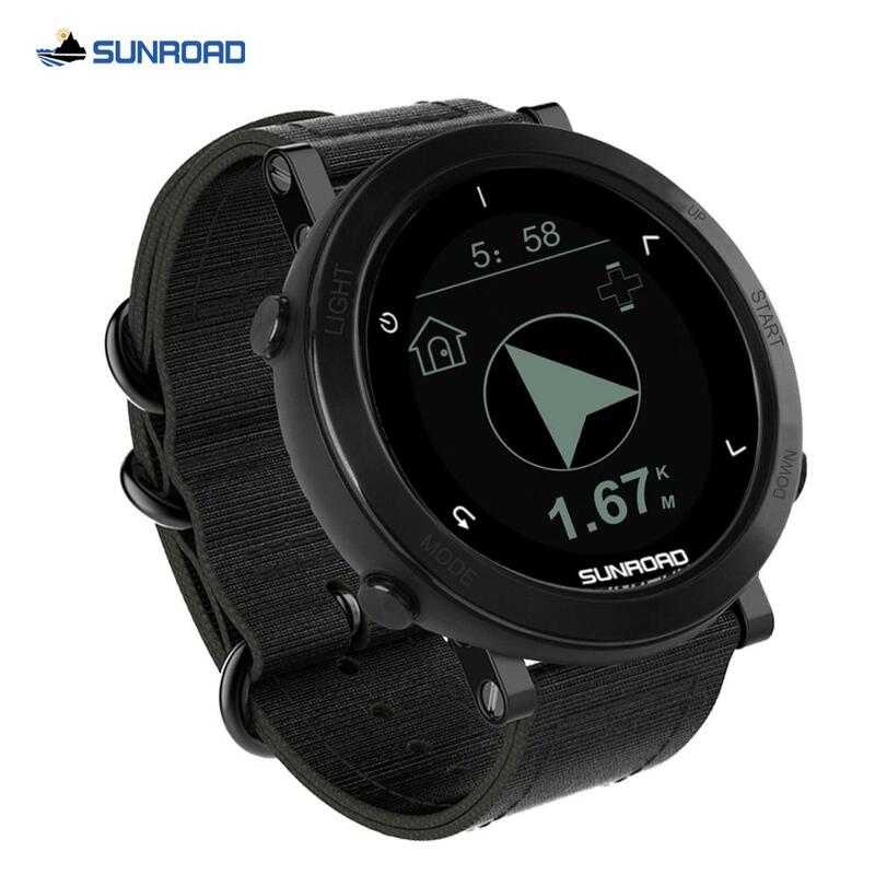 Sunroad 2023 GPS Sports Digital Smart men orologi con altimetro della frequenza cardiaca bussola pedometro Running Triathlon per orologi da uomo