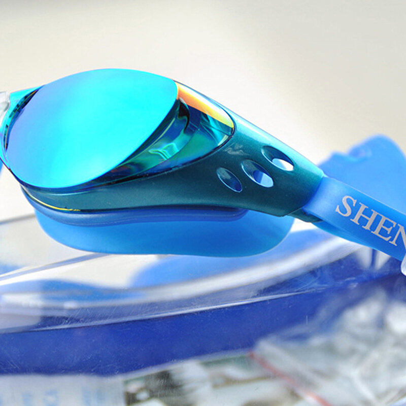 Профессиональные Водонепроницаемые плавательные очки с защитой от запотевания и УФ-лучей, новые плавательные очки с регулируемой защитой ...