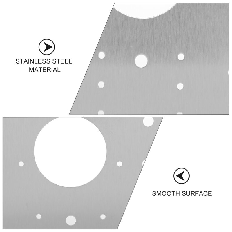 6pcs Stainless Steel Mending Plates Hinge Repair Plate for Cabinet Furniture