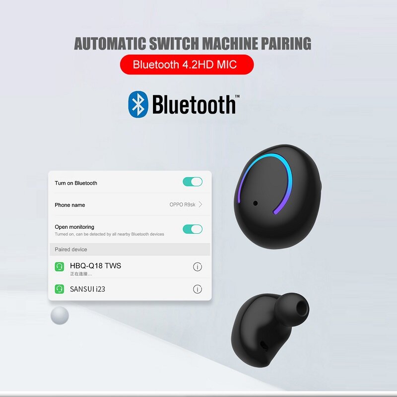 2021คุณภาพสูง TWS Bluetooth 5.0หูฟัง Wireless หูฟัง9D สเตอริโอกีฬาหูฟังกันน้ำชุดหูฟัง