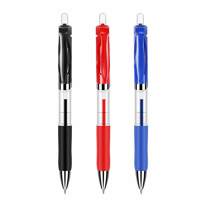 4/5pcs 0.5mmK-35 Press Gel Pen Refill penna a sfera firma incontro nero rosso blu studente lavoro di apprendimento