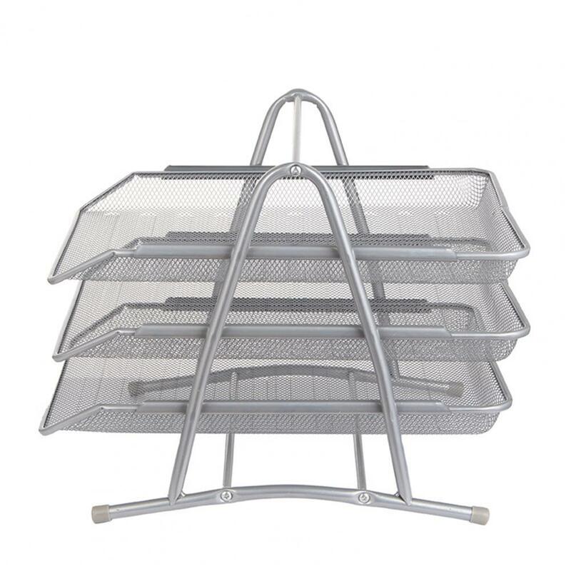 Office A4 Paper Organizer Document File Letter Book Brochure Filling Tray Rack Shelf Carrier Metal Wire Mesh Storage Holder New