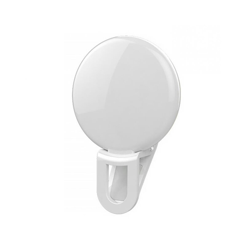 Mini anillo de luz LED para selfi, lámpara portátil con Clip para teléfono móvil, carga USB, para Samsung, Xiaomi, Huawei