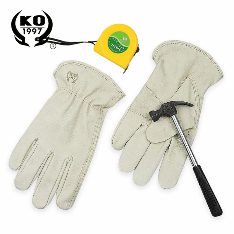 Pigskin Leather Work Glove Mechanic Cold Driving Work Gloves