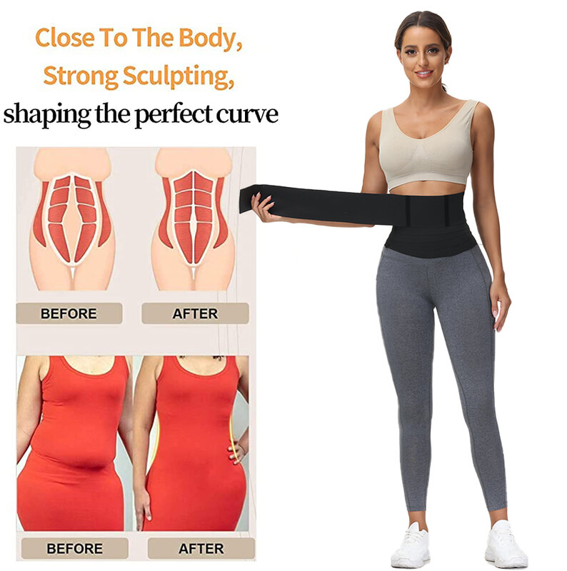 Emagrecimento barriga envoltório cinto cinto de cintura formador de corpo shaper para mulheres mais tamanho
