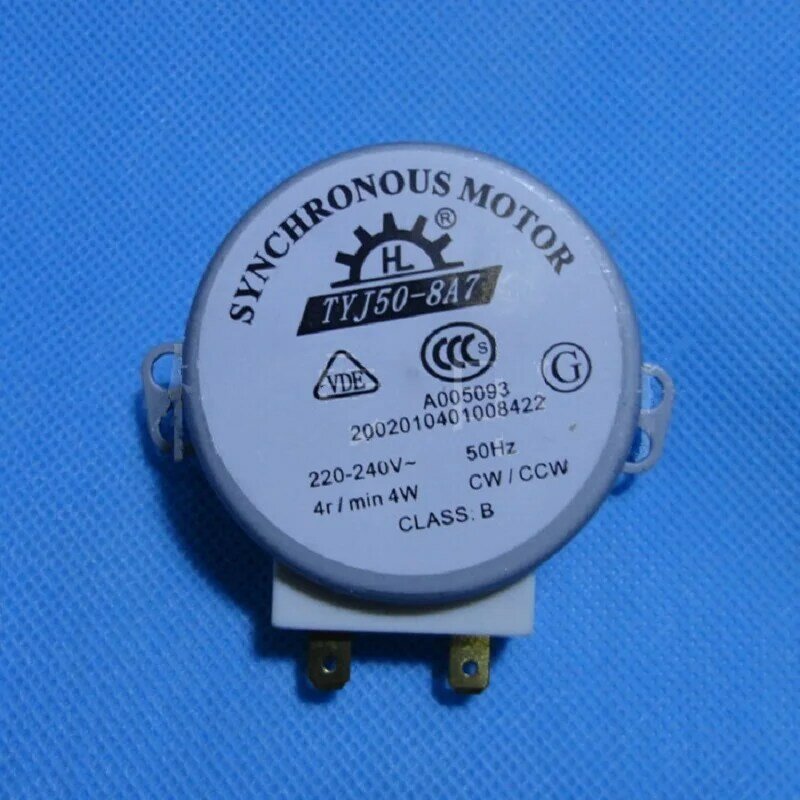 Plato giratorio para horno microondas, Motor síncrono, 4W, CA 220-240V, 4 RPM, CW/CCW
