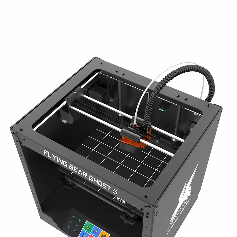 Принтер Flyingbear Ghost 5 для объемной печати, 3D-принтер с цельнометаллической рамой и стеклянной платформой, новая модель, поддержка Wi-Fi, высокая т...