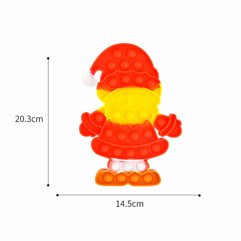 Fidget Simple Christmas Santa Claus Fidget Toys Stress Relief Hand Toys Early Educational for Kids Adults Anxiety Autism