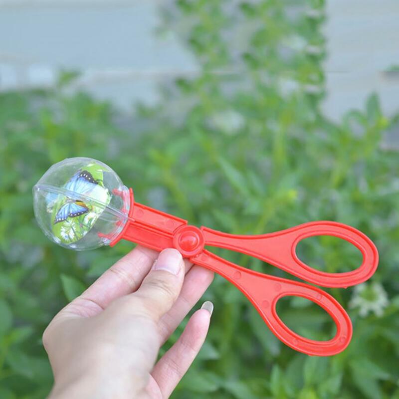 1Pcs Plastic Bug Insect Catcher Scissors Tongs Tweezers For Kids Children Toy Handy Tool Kids Children Develop Interests