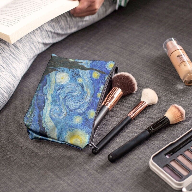 Bolsa de cosméticos impermeable para mujer, cartera organizadora con cremallera para guardar mascarillas, pintalabios, maquillaje, 2020