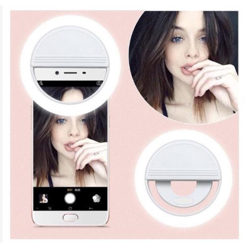 Selfie Mini Ring Light Flash LED fotocamera ricaricabile foto Video Flash portatile per Smartphone consegna rapida