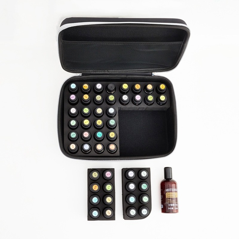 48ช่อง15Ml Essential น้ำมันสำหรับ DoTERRA ขวดเกมส์สะสมที่ใส่กระเป๋า Organizer Travel Aromatherapy Ziplock กล่อง
