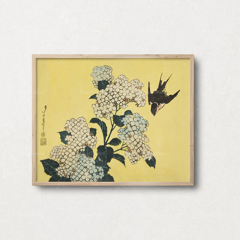 Miro, Ogata Kobayashi, Van Gogh, Gustav Klimt galeria ścienna drukowany obraz, eklektyczny żółty dekoracyjny druk na płótnie plakat