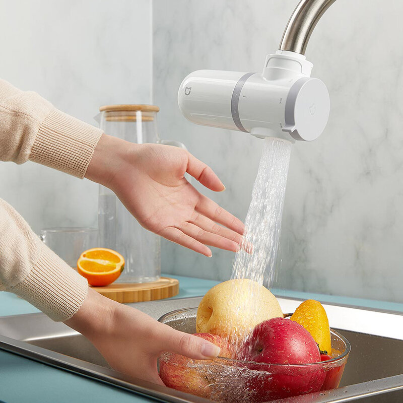 Xiaomi mijia torneira purificador de água cozinha mini filtro de água gourmet torneira sistema de purificação de torneira acessórios de torneira