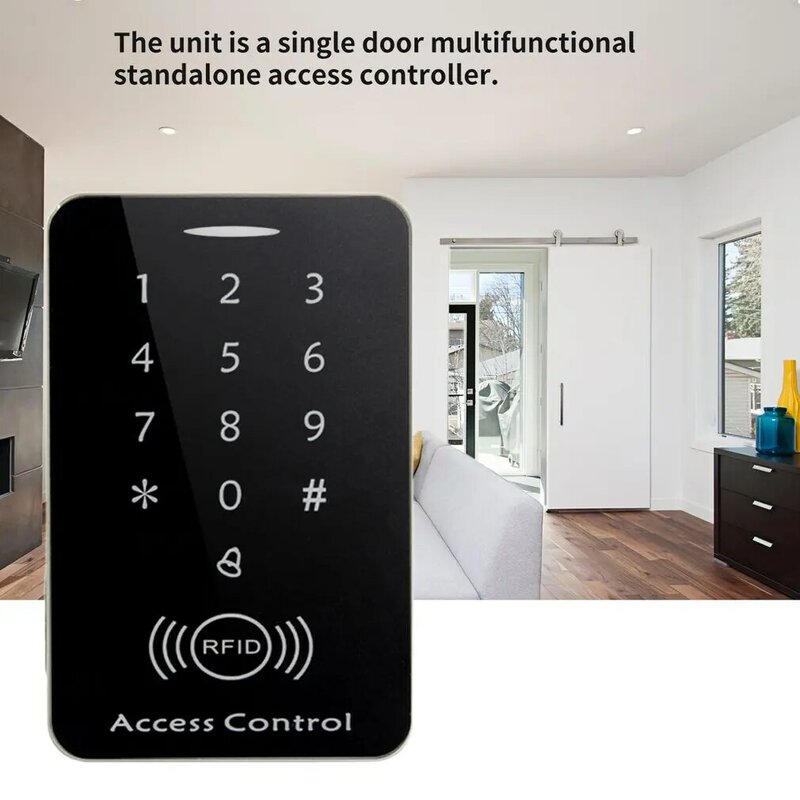 M203SE تتفاعل مستقل شاشة تعمل باللمس قارئ بطاقات التحكم في الوصول مع لوحة المفاتيح الرقمية 10 قطعة بطاقة مفاتيح للمنزل شقة مصنع