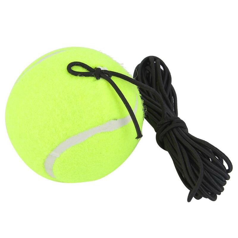 Cinto de bola de treinamento iniciante de tênis, corda de borracha elástica de 4m, bola de treinamento de tênis de múltiplos propósitos