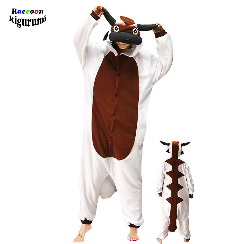 2021 nuovo Extra Large XXL uomo pigiama inverno cartone animato Costume procione Kigurumi Halloween Cosplay tutine animali indumenti da notte da donna
