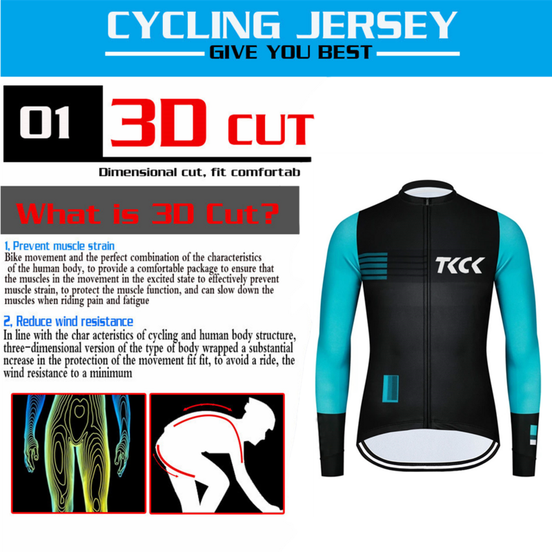Conjunto de ropa de ciclismo de equipo profesional TKCK2021, maillot, BMX, MTB, pantalones de manga larga, conjunto de ropa