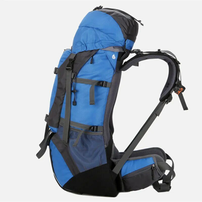 60L Outdoor Sports Backpack Mountaineering Hiking Function Package Camping Backpack With Rain Cover