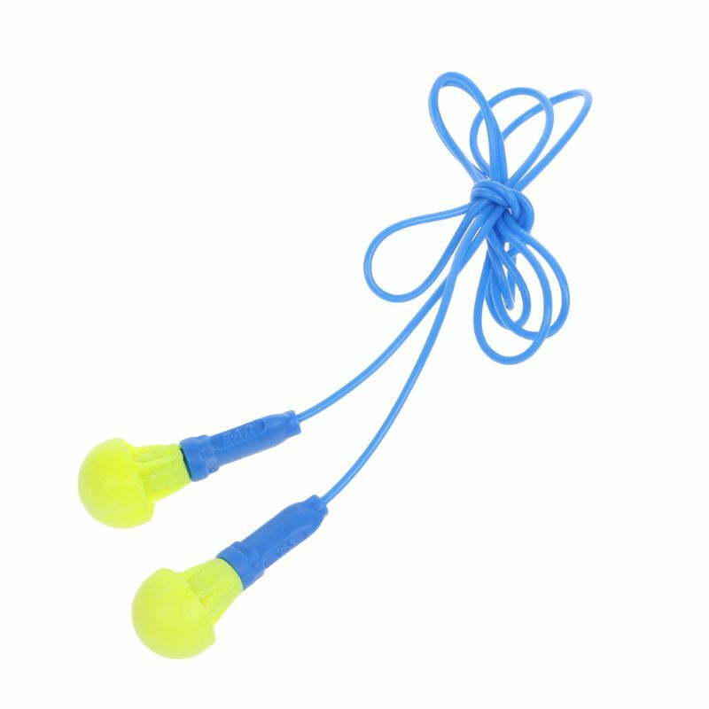 Tampões de ouvido com fio de espuma macia proteção auditiva redução de ruído reutilizáveis