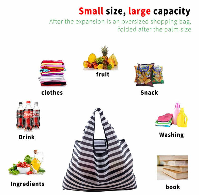 Foldable Handy Shopping Bags Reusable Tote Pouch Recycle Storage Handbags Handbag