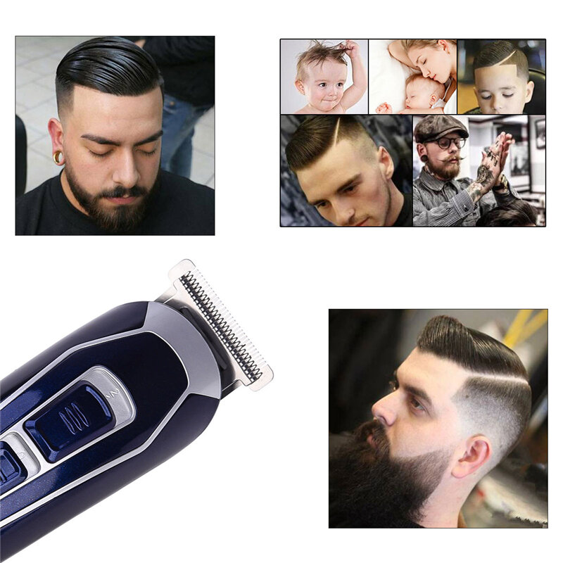 CkeyiN Rechargeable Barber Hair Trimmer for Men Low Noise Shaving Hair Razor Cordless Hair Clipper Hair Cutting Machine Cutter