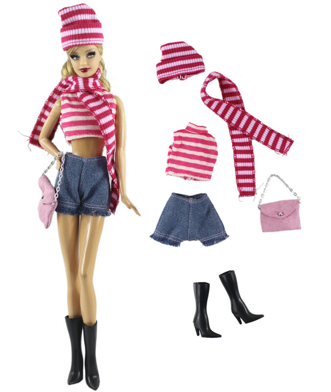 12インチの人形の服1/6ファッションパーティー30センチメートルの服ドレス人形アクセサリー