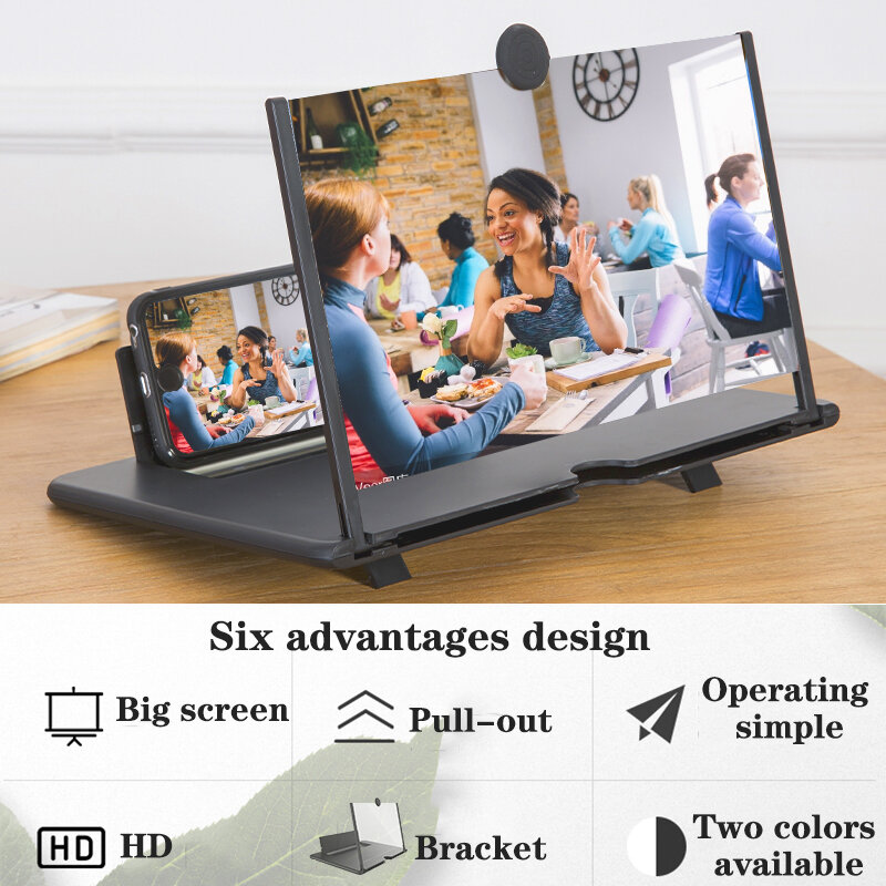 Orsda 14-дюймовый 3d усилитель экрана телефона HD защита для глаз дисплей Видео универсальный усилитель экрана Поддержка всех смартфонов