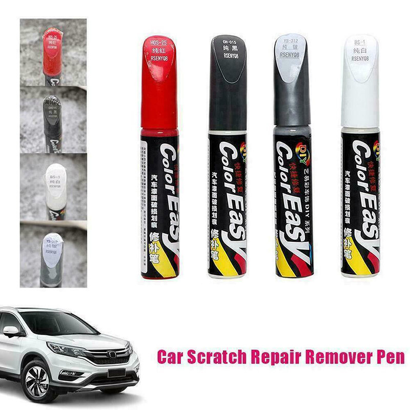 4 colores Reparación de rayaduras de coche herramientas agente pintura arreglar Auto cuidado rasguño removedor de pintura especial pluma accesorios de coche pegatinas primaria