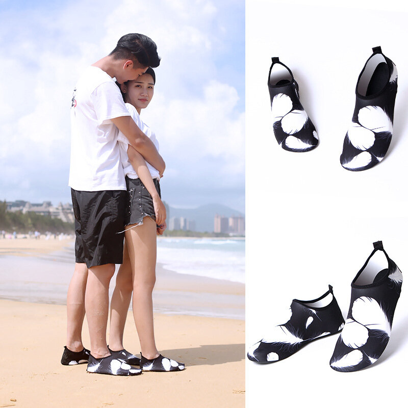 Água sapatos de água de secagem rápida aqua sapatos mulher e homem descalços para praia ao ar livre nadar surf yoga recife de borracha antiderrapante esporte sapatos de água