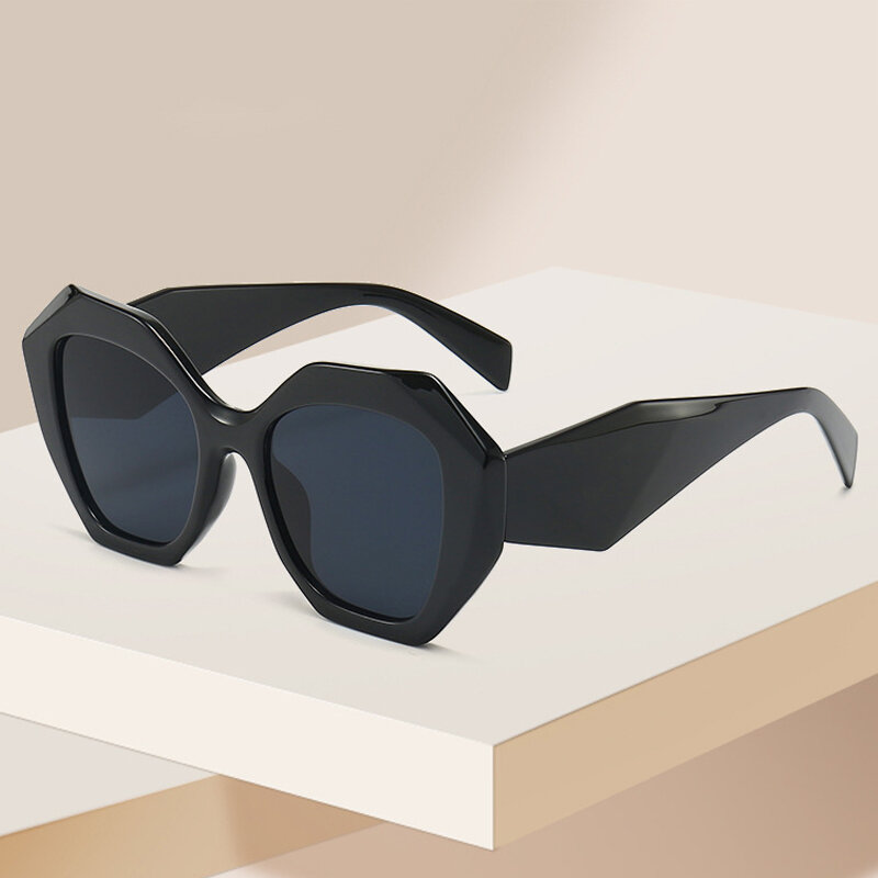 Trend Unregelmäßigen Polygon Sonnenbrille Frauen Persönlichkeit Europa Amerika Stil Sonnenbrille Casual Straße Schießen Gläser Großhandel