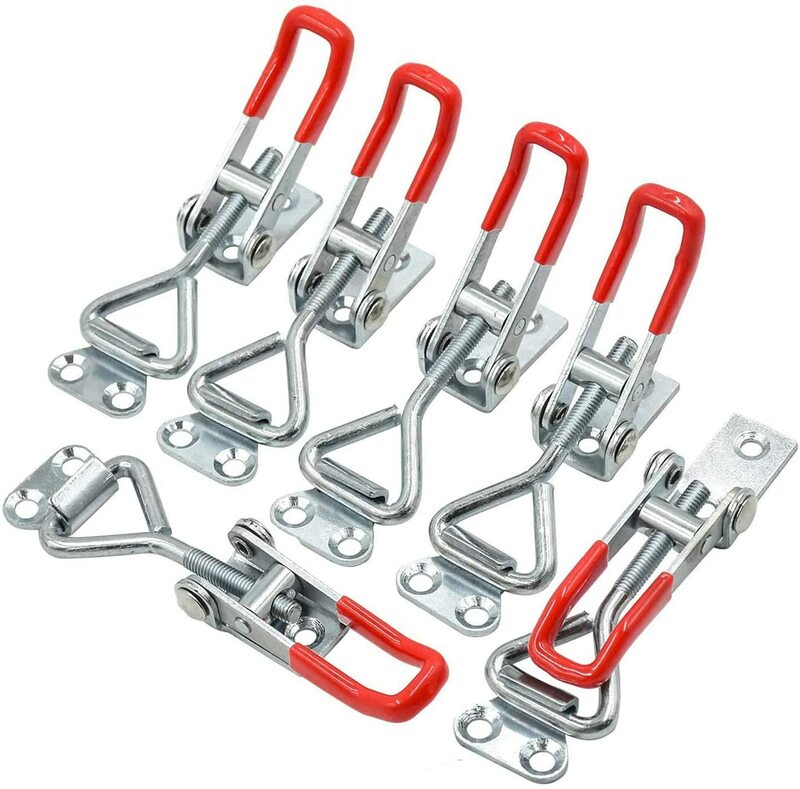 10 Pack Adjustable Toggle Latch Clamp 150Kg Holding Capacity, 4001 Heavy Duty Quick Release Pull Latch Toggle Clamp
