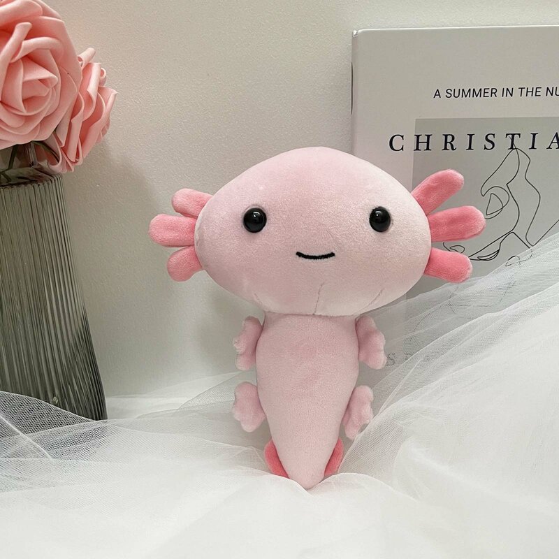 20cm 2021Kawaii Axolotl Plüsch Spielzeug Cartoon Niedlichen Tier Angefüllte Plushie Puppe Für Kinder Geburtstag Weihnachten Halloween Geschenke