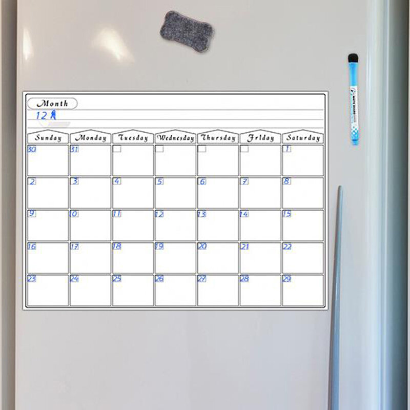 Magnetische Wöchentlich Planer Kühlschrank Bord-Hinweis Memo Mahlzeit Whiteboard Mahlzeit Planer