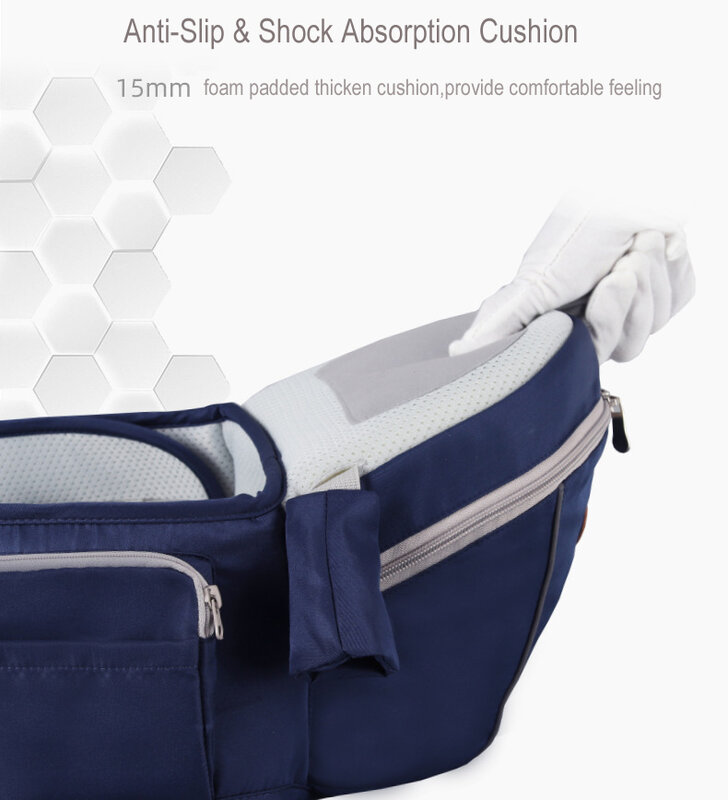 Portador de bebê cintura fezes walkers bebê estilingue segurar cinto de cintura mochila hipseat cinto crianças ajustável infantil hip seat respirável