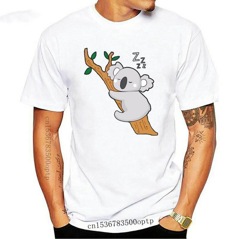 JCGO-Camiseta de algodón con estampado de Koala para mujer, ropa de manga corta con cuello redondo, informal, a la moda, talla grande 5XL