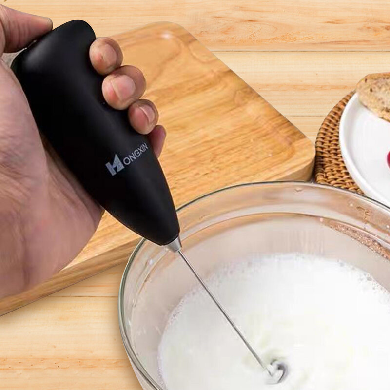 Otomatis Listrik Susu Frother Busa Telur Kopi untuk Telur Susu Cappuccino Kocokan Alat Portabel Rumah Dapur Kopi Coklat
