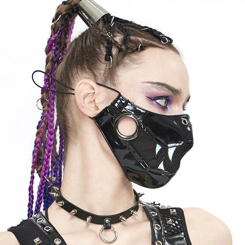 Заклепки для ночного клуба, рот, нос, COS, украшения для представлений, украшения, Хэллоуин, искусственная маска в стиле панк