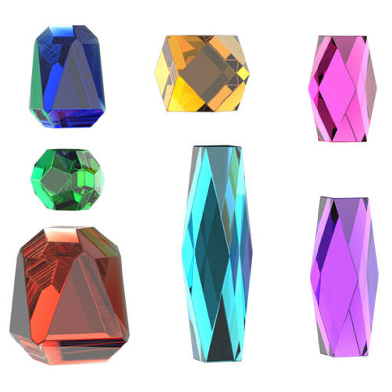 7 sztuk diamentowe formy silikonowe wisiorek epoksydowa forma odlewnicza z żywicy biżuteria silikonowe formy wisiorek diamentowy Craft narzędzie do robienia DIY