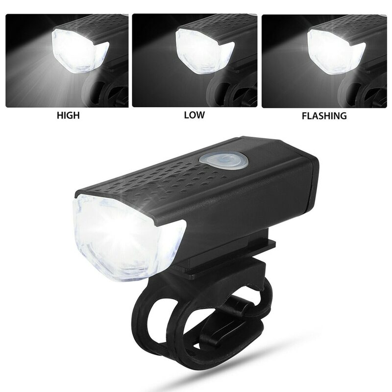 Juego de luces LED recargables por USB para bicicleta, faro delantero y trasero para bicicleta de montaña, linterna