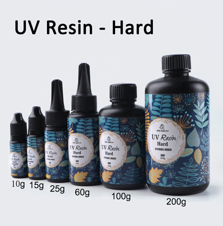 10-200g Liquid Epoxy Resin UV Resin Curing Quick-drying Hard Clear Sunlight Transparent Resin for Jewelry Making Glue DIY
