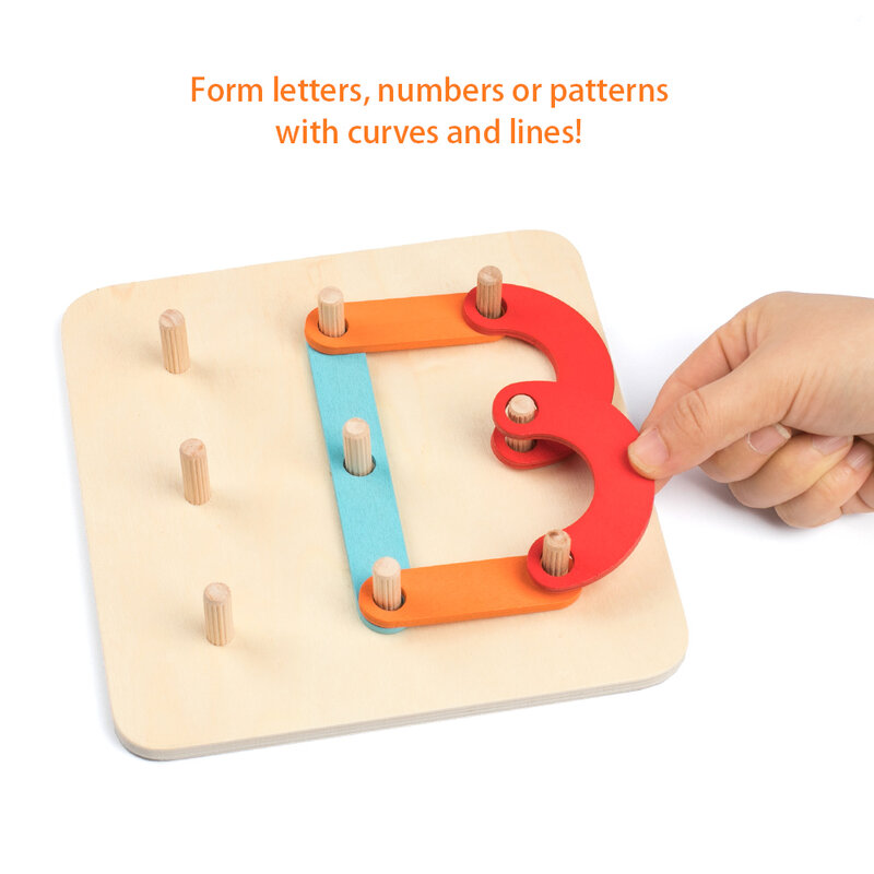 جديد مونتيسوري ألعاب الأطفال خشبية لتقوم بها بنفسك رسالة رقم البناء لغز التراص لعبة شكل ماكينة فرز الألوان لعبة للأطفال التعلم