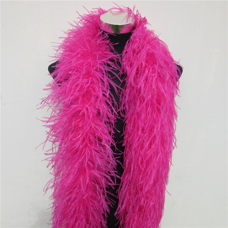 Beautiful 2 Meters Fluffy Ostrich Feathers Boa 6 Layer Quality Costumes / Trim for Party / Costume / Shawl / Available