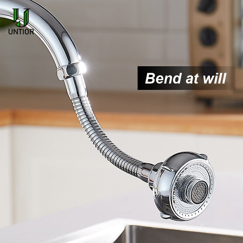 UNTIOR rubinetto da cucina ad alta pressione Extender rubinetto girevole aeratore risparmio idrico rubinetto ugello adattatore accessori per lavandino del bagno