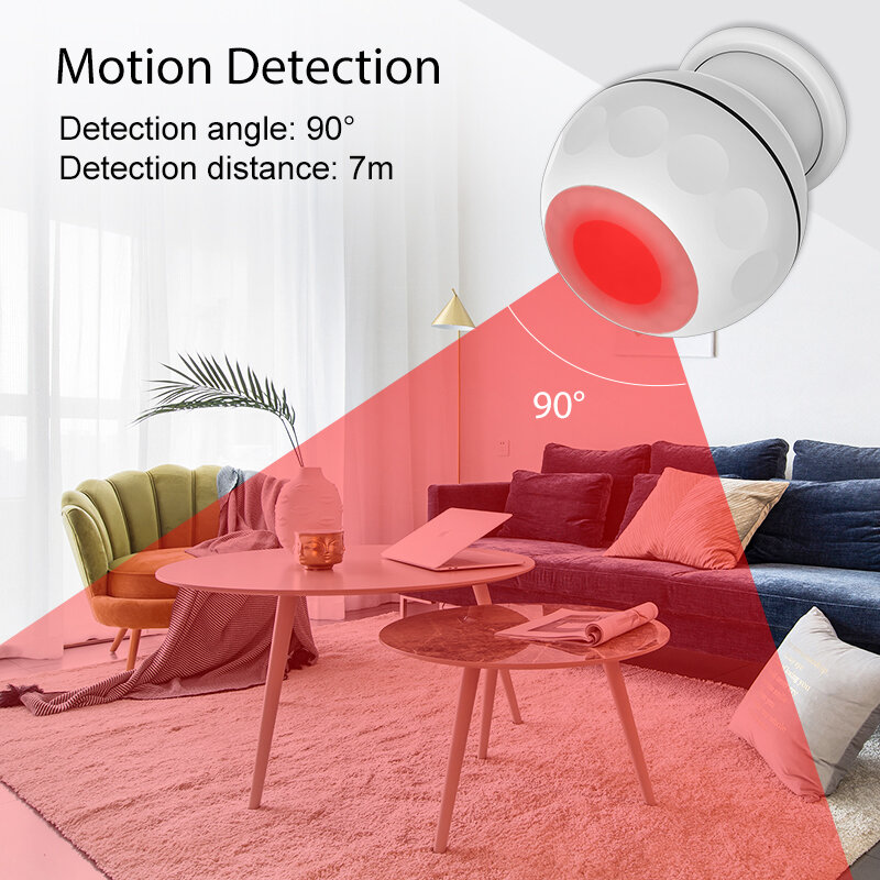 NEO Z-wave PIR Motion Temperature Alarm Smart Sensor Wireless Control Automation Home Security,Work with Z wave Gatway
