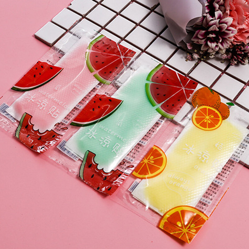 2pcs Anti-sleepy Refreshing Ice Stickers Cooling Pasters Summer Physical Cooling Ice Stickers  Personal Health Tool