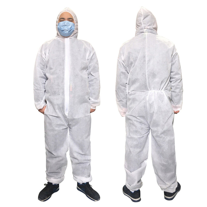 Protective Clothing Disposable Waterproof Oil-Resistant Work Safety Clothing For Spary Painting Decorating Clothes Overall Suit